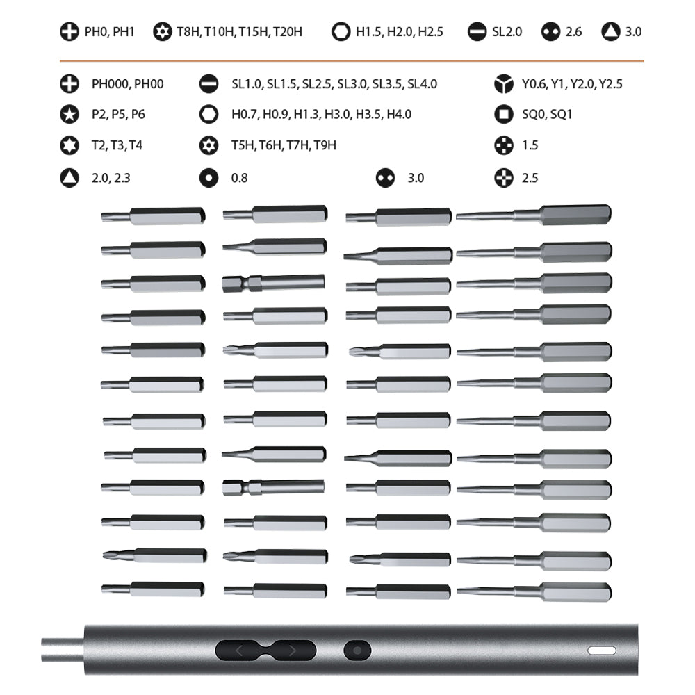 Precision Electric Screwdriver with 120 Bits and Built-in LED Lights All Vera Mart
