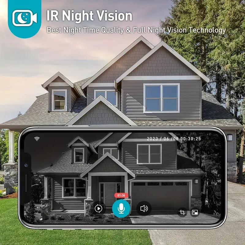 Smart Video Doorbell with 1080P HD Camera and Motion Detection, Night Vision All Vera Mart