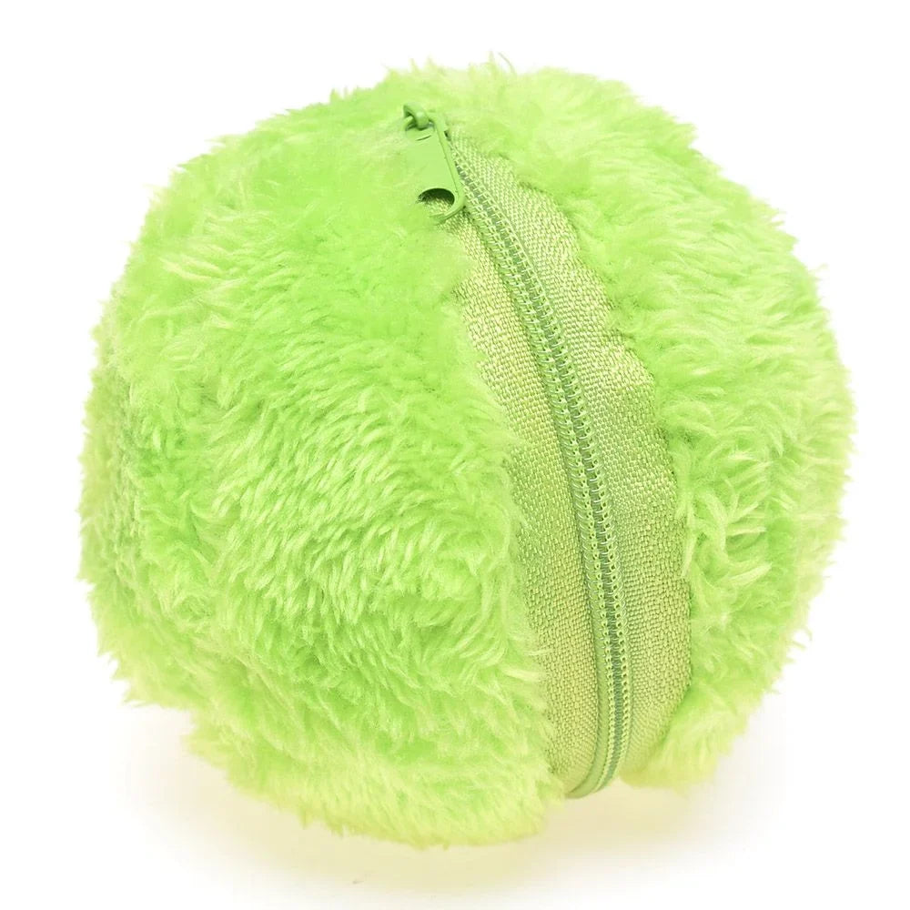 Interactive Rolling Ball for Dogs with Automatic Movement and Removable Fluffy Cover, 4 Colors All Vera Mart