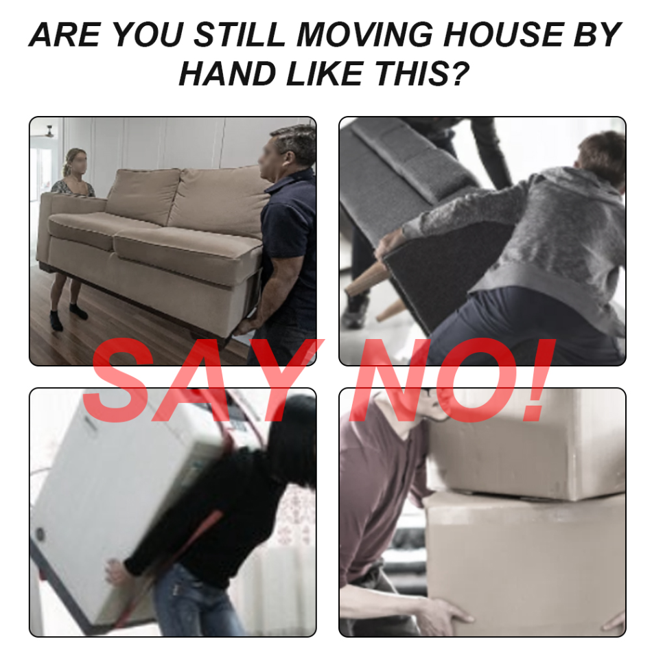 Furniture Lifter and Glider Pads with 360-Degree Wheels for All Floors All Vera Mart