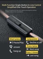 Wired Earbuds with Magnetic Driver and Detachable 2Pin Cable, Transparent Housing All Vera Mart