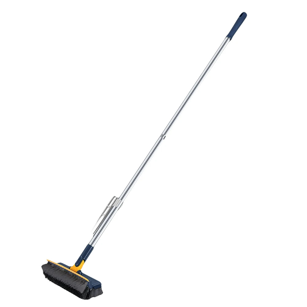 Extended Handle Floor Brush with Rotating Head and Built-In Scraper All Vera Mart