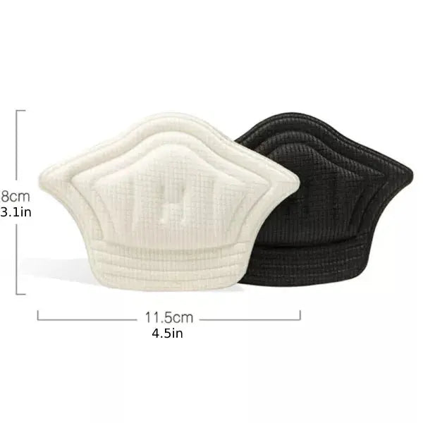 Shoe Heel Grips with Non-Slip Embossed Surface and Foam Cushion, Trim-to-Fit Pair All Vera Mart