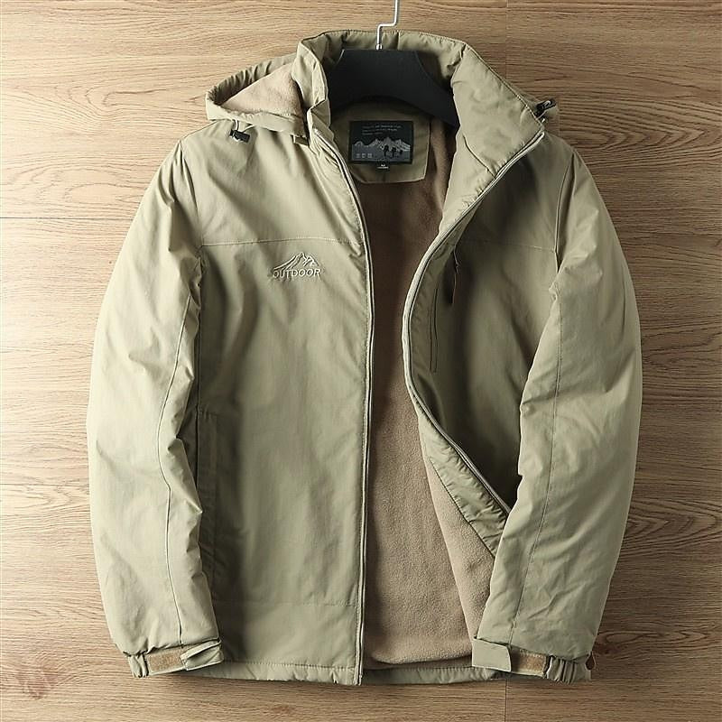 Hooded Jacket with Insulated Lining and Wind Resistant Shell All Vera Mart