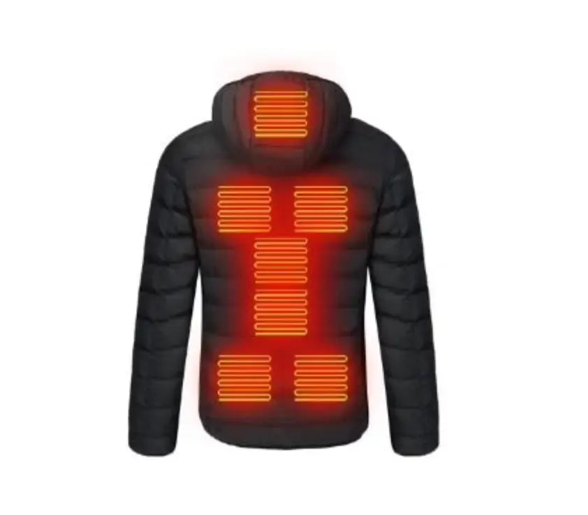 Heated Jacket with Rechargeable Battery and Three Heat Settings, Machine Washable All Vera Mart