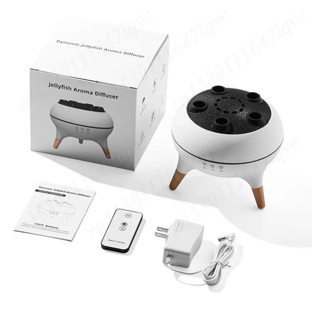 Jellyfish Mist Diffuser with Remote Control and Color Gradient Lighting All Vera Mart