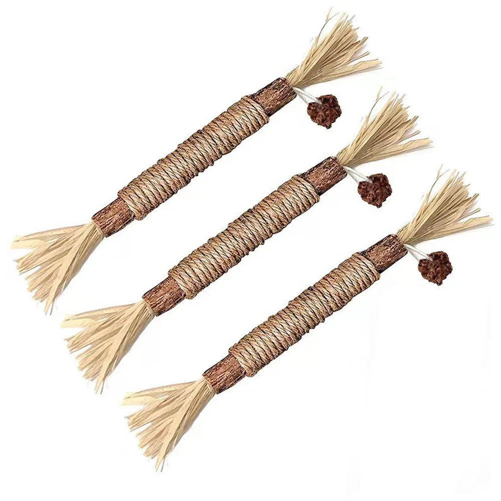 Cat Chew Sticks with Silvervine and Matatabi Wood for Kittens and Adult Cats All Vera Mart