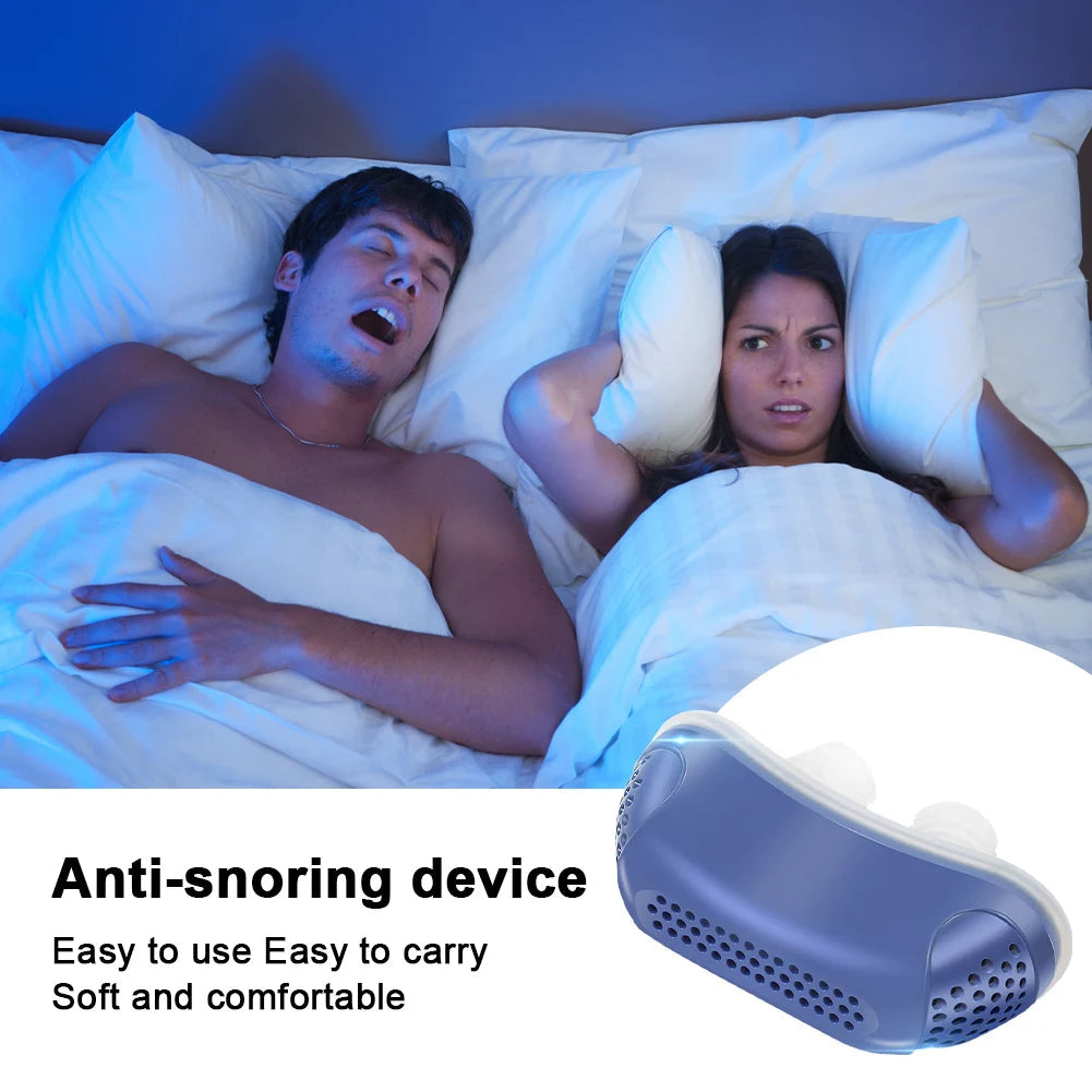 Rechargeable Nasal Device with Three Airflow Settings and Silicone Clip Strap All Vera Mart