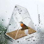 Window Mount Bird Feeder with Clear Acrylic Walls and Suction Cup All Vera Mart