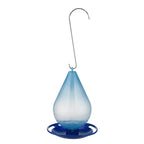 Hanging Bird Water Feeder with Wrap-Around Perch and Clear Raindrop Design All Vera Mart