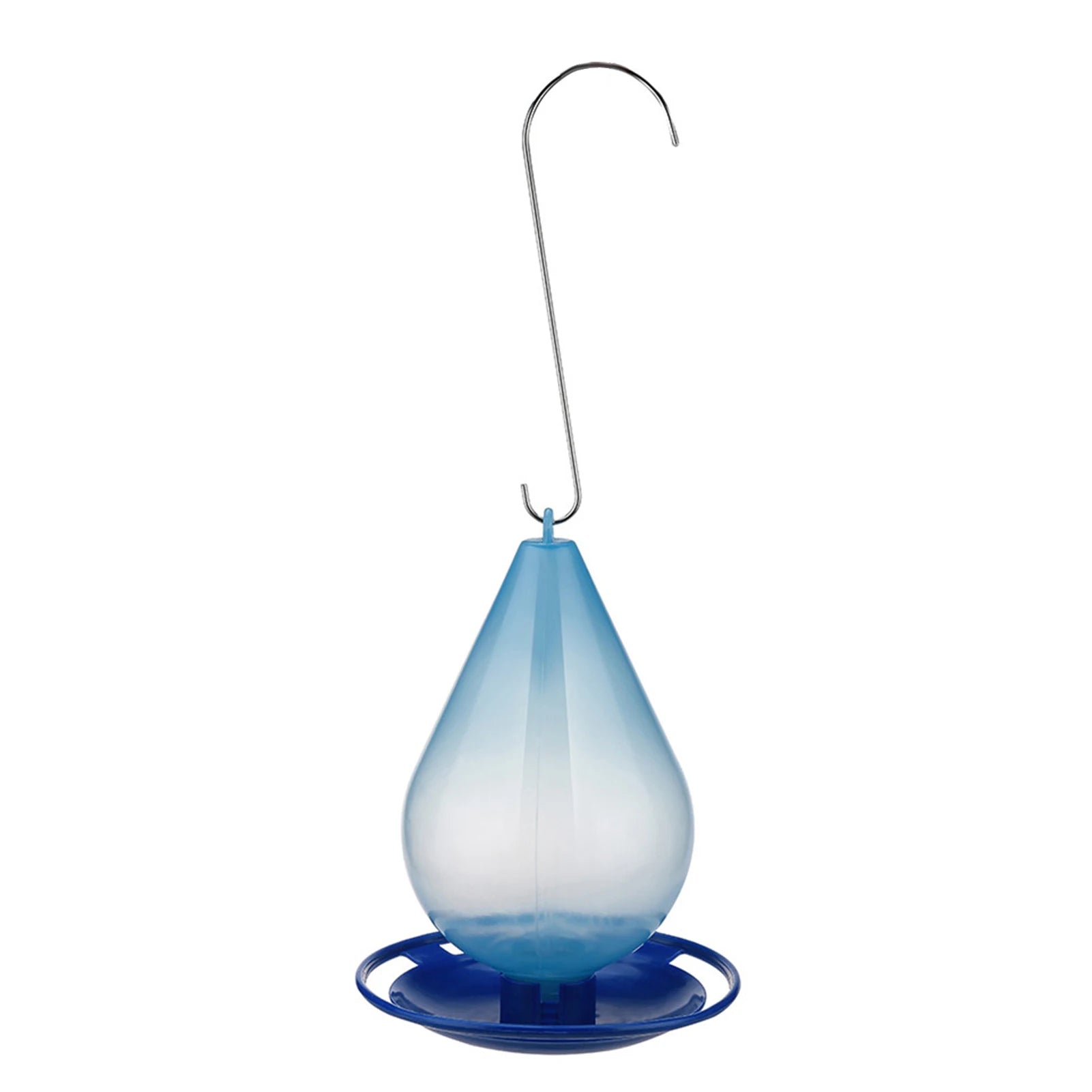 Hanging Bird Water Feeder with Wrap-Around Perch and Clear Raindrop Design All Vera Mart