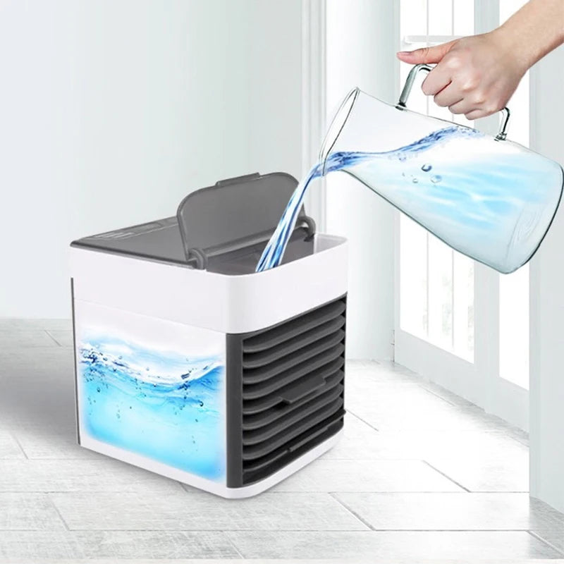 Portable Water Cooled Air Conditioner with Ice Crystal Box and Negative Ion Generator All Vera Mart