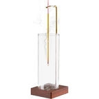 Inverted Incense Stick Holder with Glass Ash Catcher and Screw Fitting All Vera Mart
