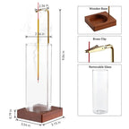 Inverted Incense Stick Holder with Glass Ash Catcher and Screw Fitting All Vera Mart