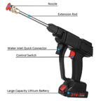 Cordless Pressure Washer with Two Rechargeable Batteries Nozzles and Water Hose