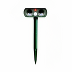 Motion Activated Ultrasonic Animal Repeller with Solar Panel and 30ft Detection Range All Vera Mart