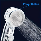 USB Rechargeable Portable Shower Pump with a Handheld Shower Head and Adjustable Water Pressure