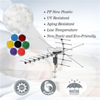 Motorized Outdoor TV Antenna with Remote Control and 33ft Coaxial Cable All Vera Mart