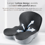 L-Shaped Memory Foam Cushion with Lumbar Support and Removable Washable Cover All Vera Mart