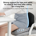 L-Shaped Memory Foam Cushion with Lumbar Support and Removable Washable Cover All Vera Mart