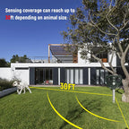 Solar Bird Repellent with Ultrasonic Pulses and Flashing LED Light, USB Backup All Vera Mart