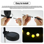 Garden Solar Lights with Firefly Twinkle and Flexible Stems, Warm White All Vera Mart