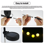 Solar Garden Stakes with Firefly Flicker Effect and Flexible Stems, 27.5 Inch All Vera Mart