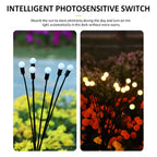 Garden Solar Lights with Firefly Twinkle and Flexible Stems, Warm White All Vera Mart