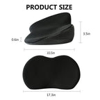 Seat Cushion for Short Drivers with 3.5 in Lift and Memory Foam, Removable Cover All Vera Mart
