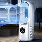 Portable Bladeless Air Cooler with Quiet Operation and Multiple Fan Speeds, Compact Design All Vera Mart