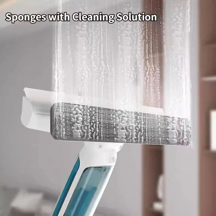 Telescopic Window Cleaning Tool with Integrated Spray and Microfiber Pad, 51-Inch Reach All Vera Mart