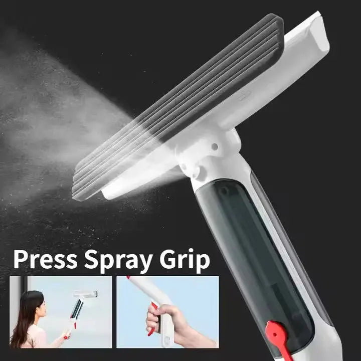 Telescopic Window Cleaning Tool with Integrated Spray and Microfiber Pad, 51-Inch Reach All Vera Mart
