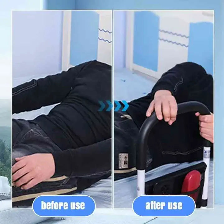 Bed Assist Handle with Foam-Padded Grip and Adjustable Anchor Straps, Tool-Free Setup All Vera Mart