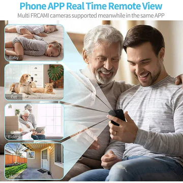 Wireless Security Camera with 1080p HD Recording and Night Vision, Motion Detection All Vera Mart