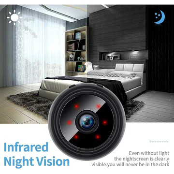 Wireless Security Camera with 1080p HD Recording and Night Vision, Motion Detection All Vera Mart
