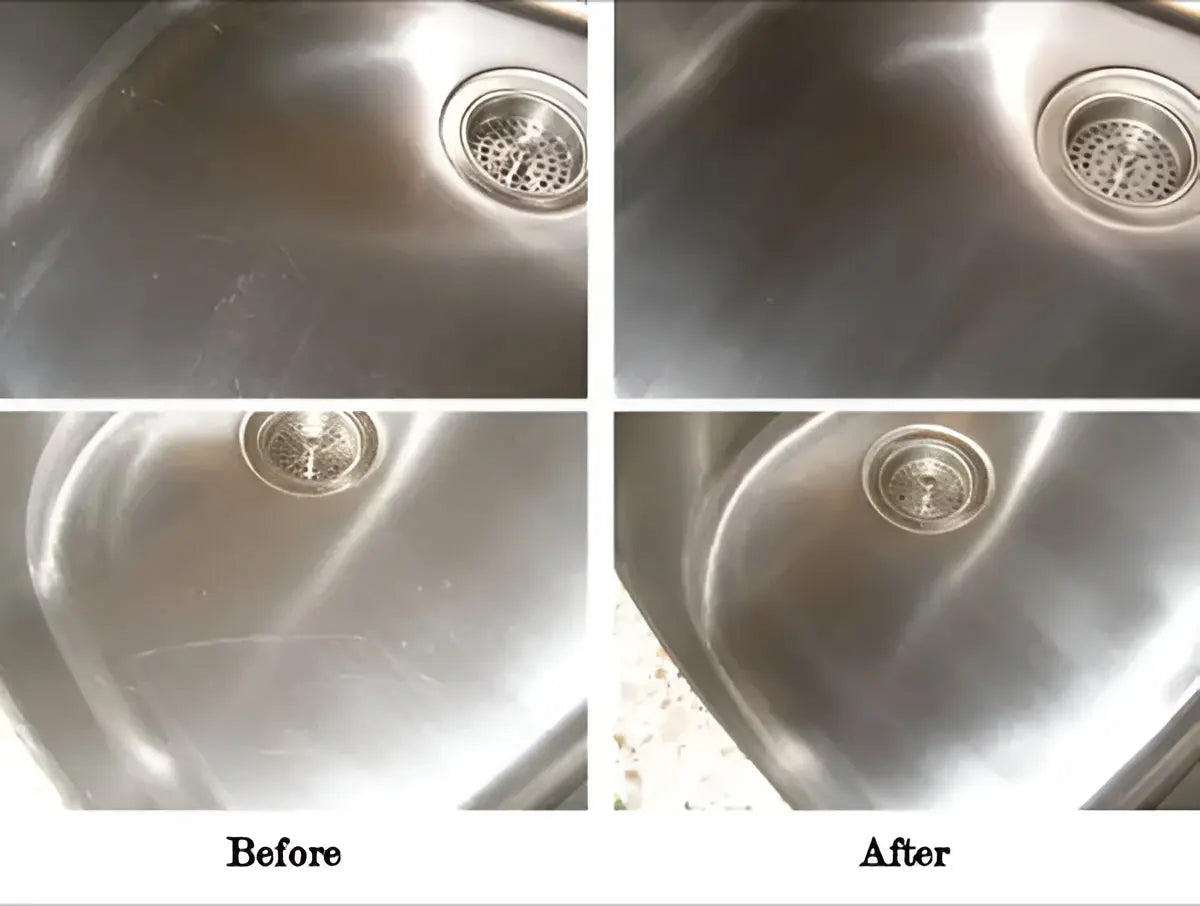 Metal Polish Paste with Protective Finish and Scratch Removal for Stainless Steel, Copper All Vera Mart