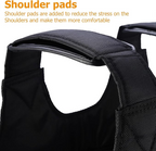 Weighted Vest with Removable Iron Sand Pouches and Padded Shoulders, Up to 110 lb All Vera Mart