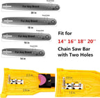Chainsaw Chain Sharpener with Adjustable Dual Pin Mount and Portable Touch Up Stone All Vera Mart