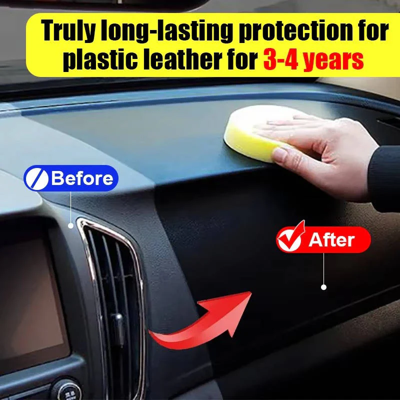 Black Plastic Trim Restorer with Ceramic Coating and UV Protection, 10.1oz All Vera Mart