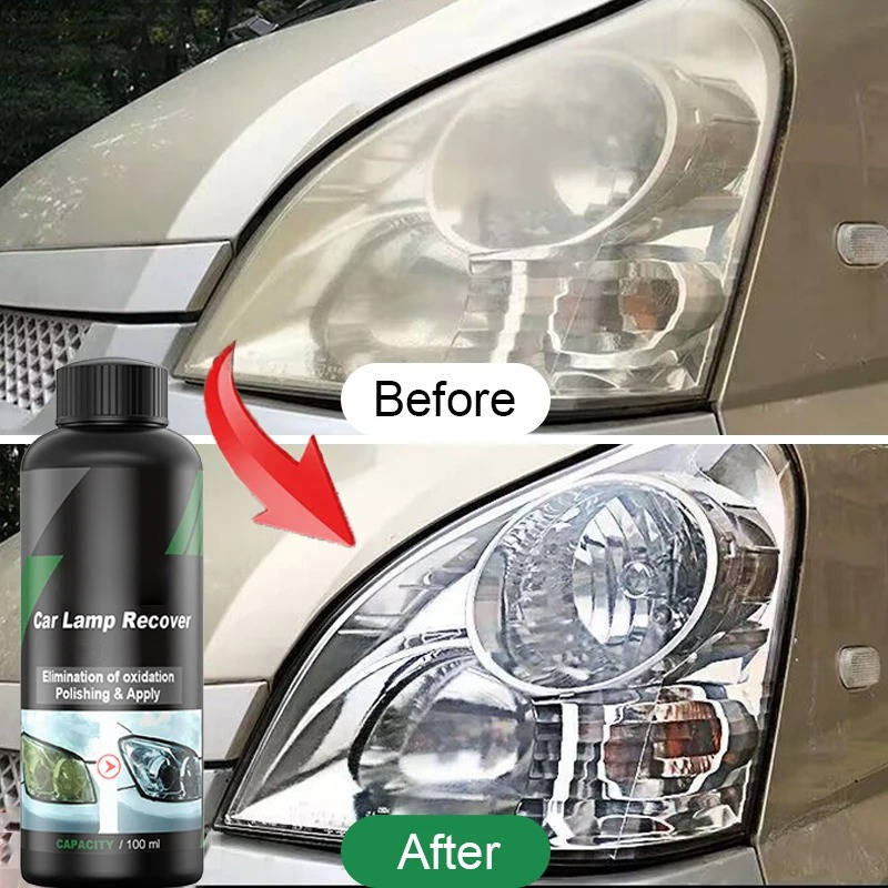 Headlight Lens Restoration and Oxidation Removal with Protective Coating, 2-Pack All Vera Mart