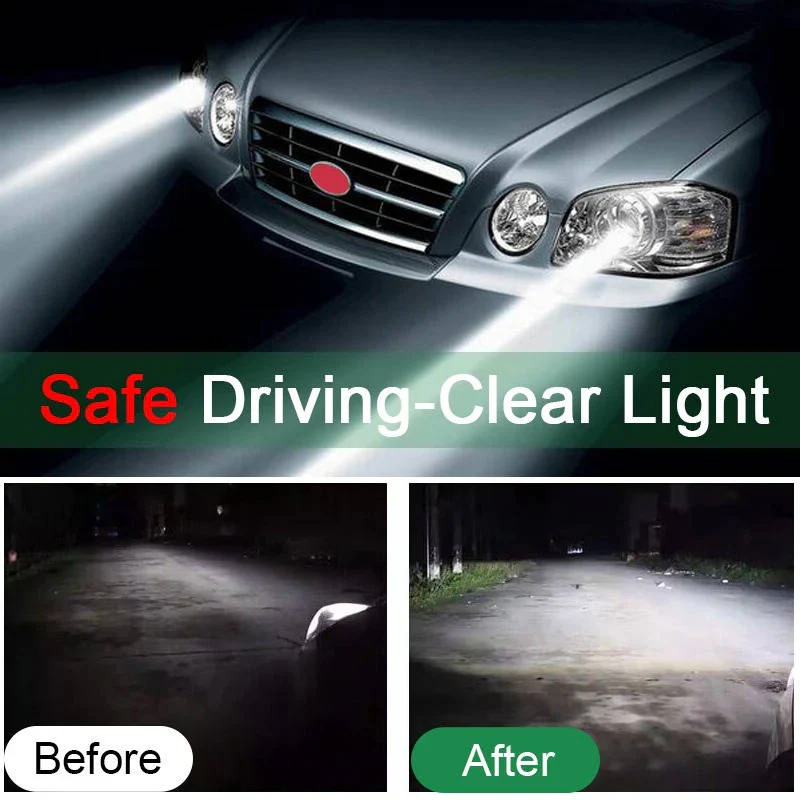 Headlight Lens Restoration and Oxidation Removal with Protective Coating, 2-Pack All Vera Mart