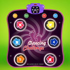 Dance Mat for Kids with Flashing Arrow Lights and Wireless Music Connection All Vera Mart