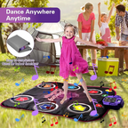 Dance Mat for Kids with Flashing Arrow Lights and Wireless Music Connection All Vera Mart