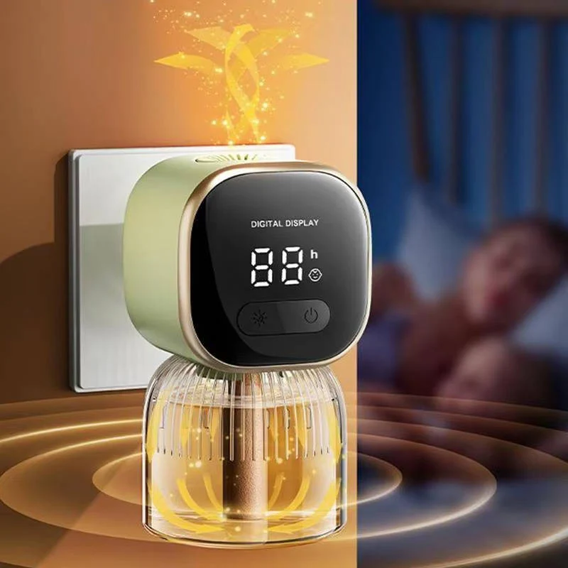 Mosquito Repellent Diffuser with Digital Timer and Night Light Display for Bedrooms All Vera Mart