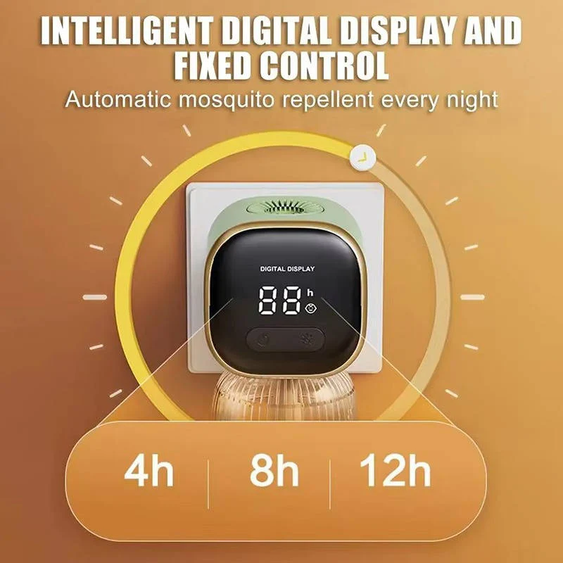 Mosquito Repellent Diffuser with Digital Timer and Night Light Display for Bedrooms All Vera Mart