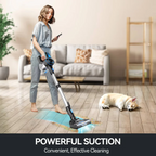 Cordless Stick Vacuum with Motorized Brush Head and LED Headlights, 45-Minute Runtime All Vera Mart