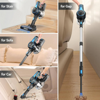 Cordless Stick Vacuum with Motorized Brush Head and LED Headlights, 45-Minute Runtime All Vera Mart
