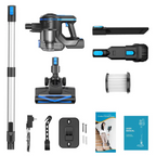 Cordless Stick Vacuum with Motorized Brush Head and LED Headlights, 45-Minute Runtime All Vera Mart