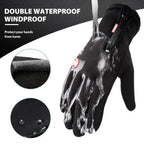 Touchscreen Winter Gloves with Triple-Layer Insulation and Anti-Slip Palm, Zippered Cuff All Vera Mart