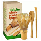 Matcha Tea Set with Bamboo Whisk and Measuring Spoon, Ceramic Preparation Bowl All Vera Mart